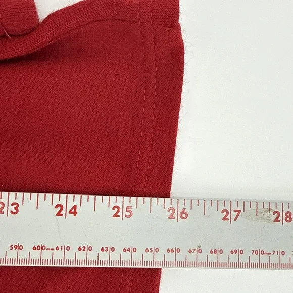 Lady Dorby Red Sweater with Fringe Size 2XL 90s Vintage Boho‎ - Picture 7 of 7